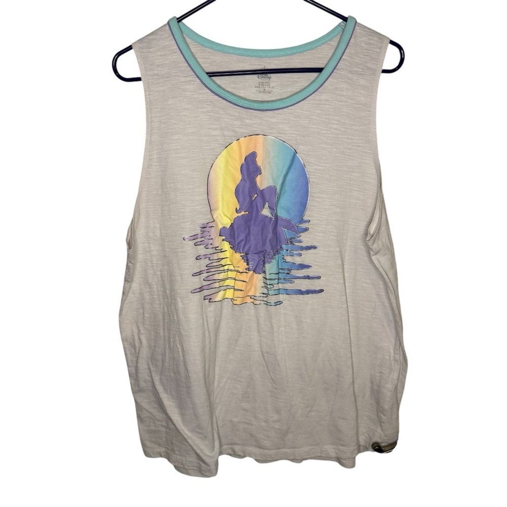 Disney Little Mermaid Ariel Disney Store Burnout Tank Top Size XXL Disneyland
